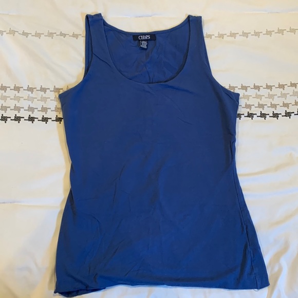 Blue tank top - Picture 1 of 2